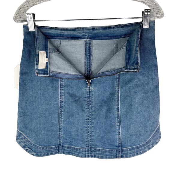 Lot 2 Altar'd State Skirts Soft Denim Olive Green Medium New - Picture 9 of 12